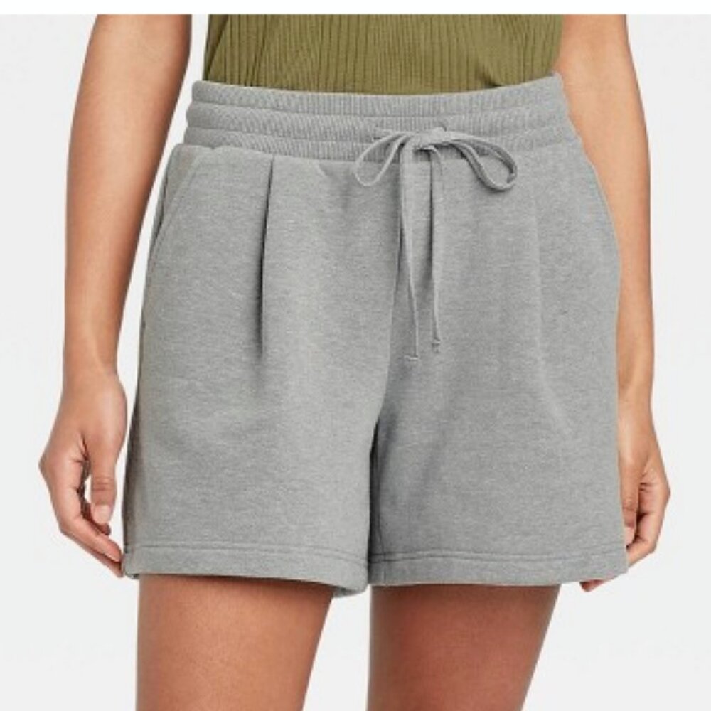 A New Day High Rise Knit Lounge Sweat Shorts with Drawstring Tie